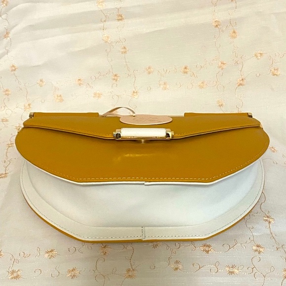 NWT Matmazel design beautiful  orange   hand bag . - Picture 7 of 13